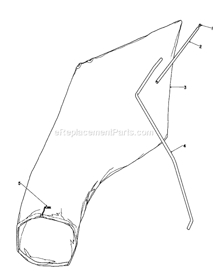 Giant Bagging Kit Diagram and Parts List for 16771 3000001-3999999 - 1983 Toro Lawn Mower