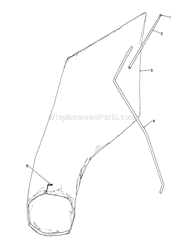 Giant Bagging Kit Diagram and Parts List for 16775 0000001-0999999 - 1990 Toro Lawn Mower