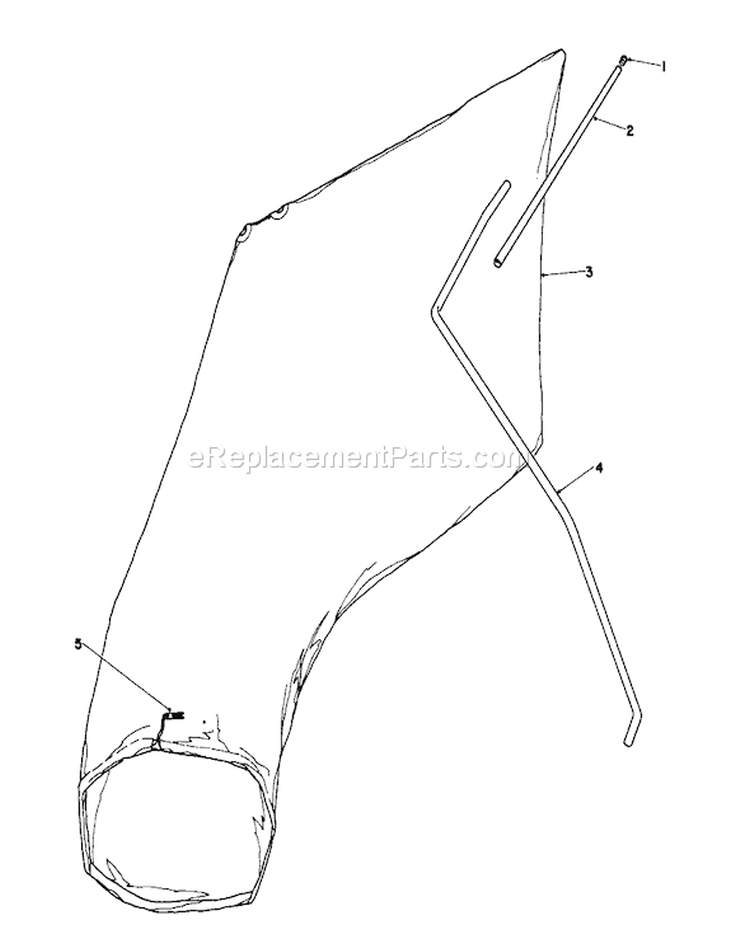 Giant Bagging Kit Diagram and Parts List for 16775 4000001-4999999 - 1984 Toro Lawn Mower