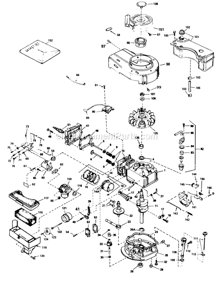 Page E Diagram and Parts List for 16775 7000001-7999999 - 1987 Toro Lawn Mower