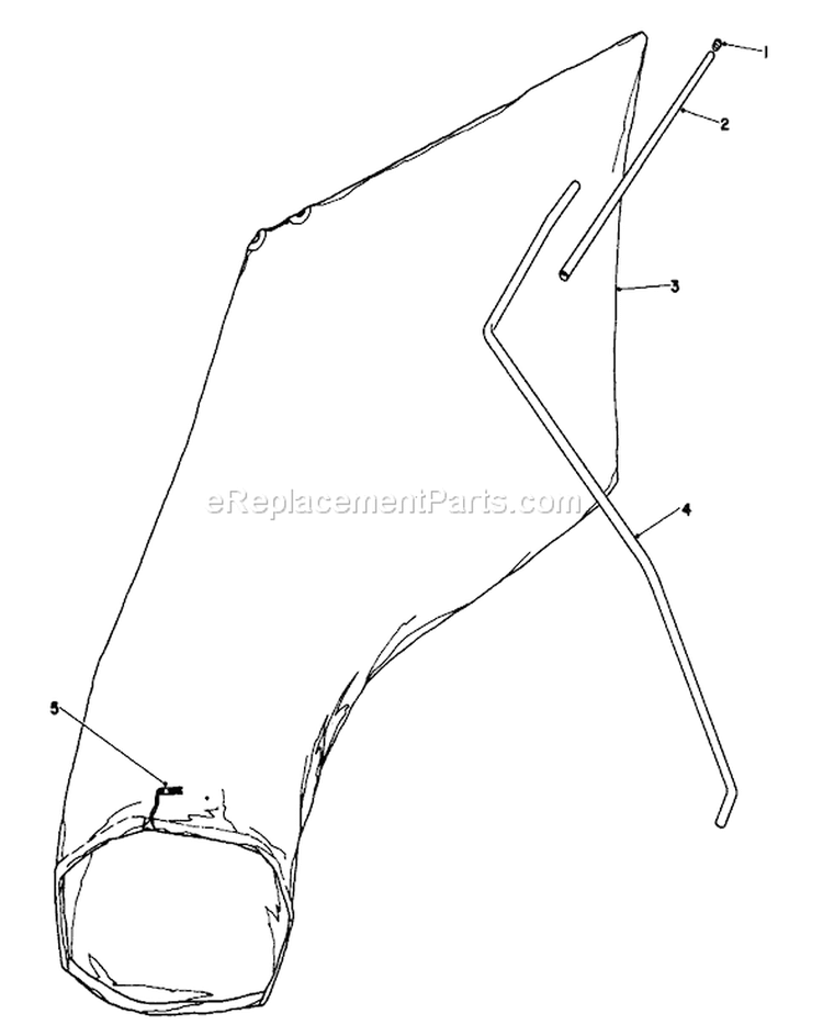 Giant Bagging Kit Diagram and Parts List for 16775 7000001-7999999 - 1987 Toro Lawn Mower