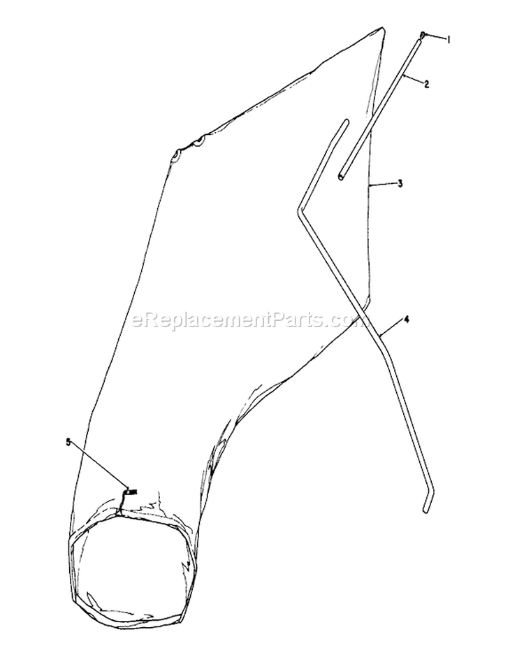 Giant Bagging Kit Diagram and Parts List for 16775 8022966-8999999 - 1988 Toro Lawn Mower