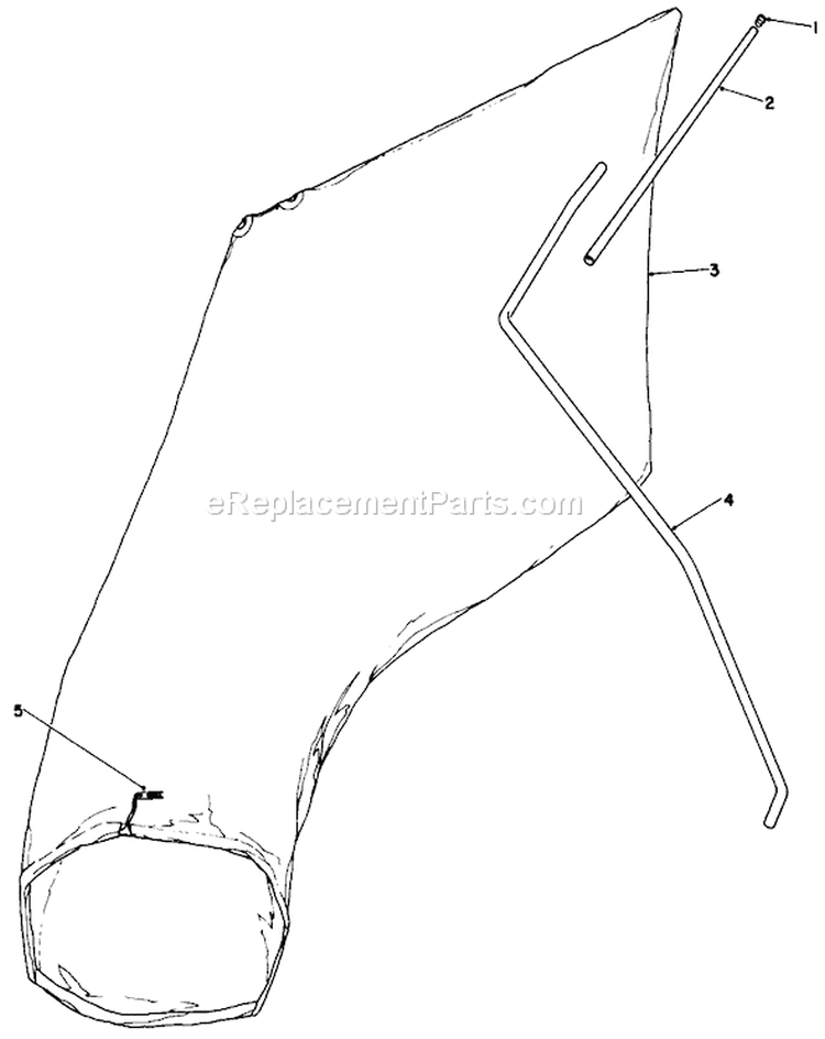 Giant Bagging Kit Diagram and Parts List for 16776 0000001-0999999 - 1990 Toro Lawn Mower