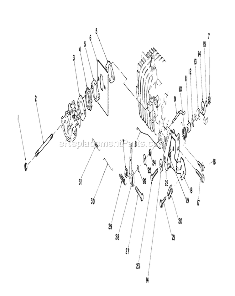 Governor Assembly Diagram and Parts List for 16780 4000001-4999999 - 1984 Toro Lawn Mower