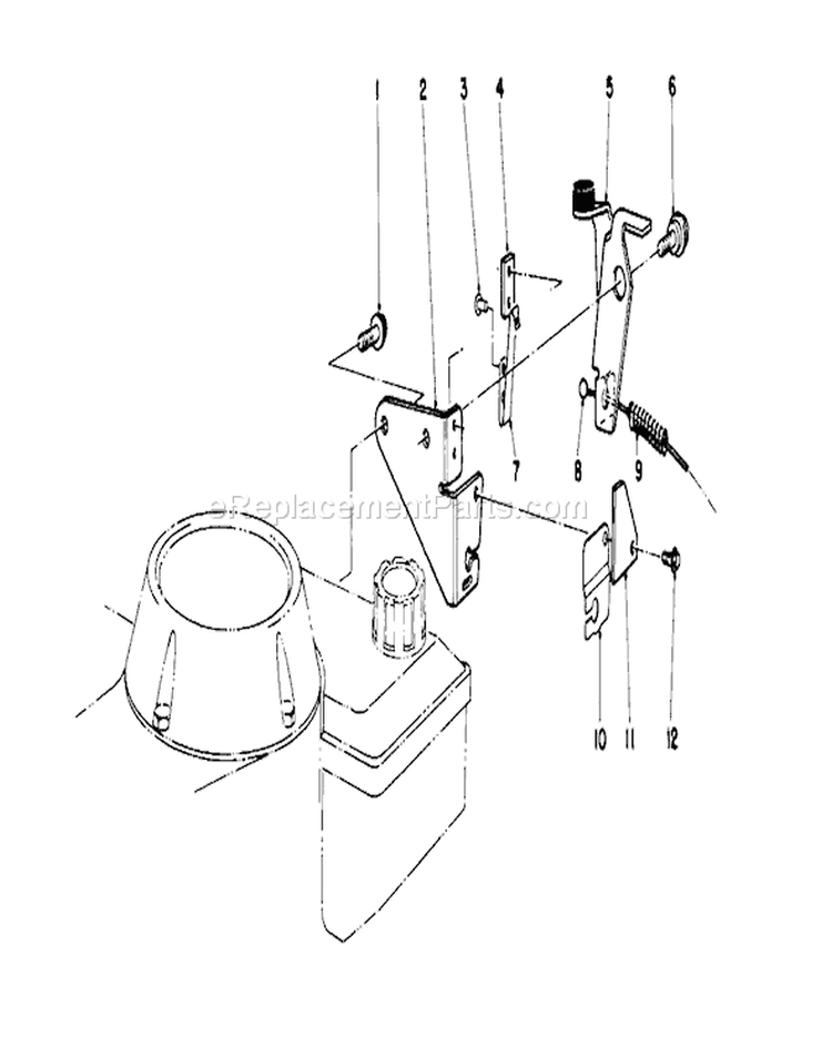 Brake Assembly Diagram and Parts List for 16785 0000001-0999999 - 1990 Toro Lawn Mower