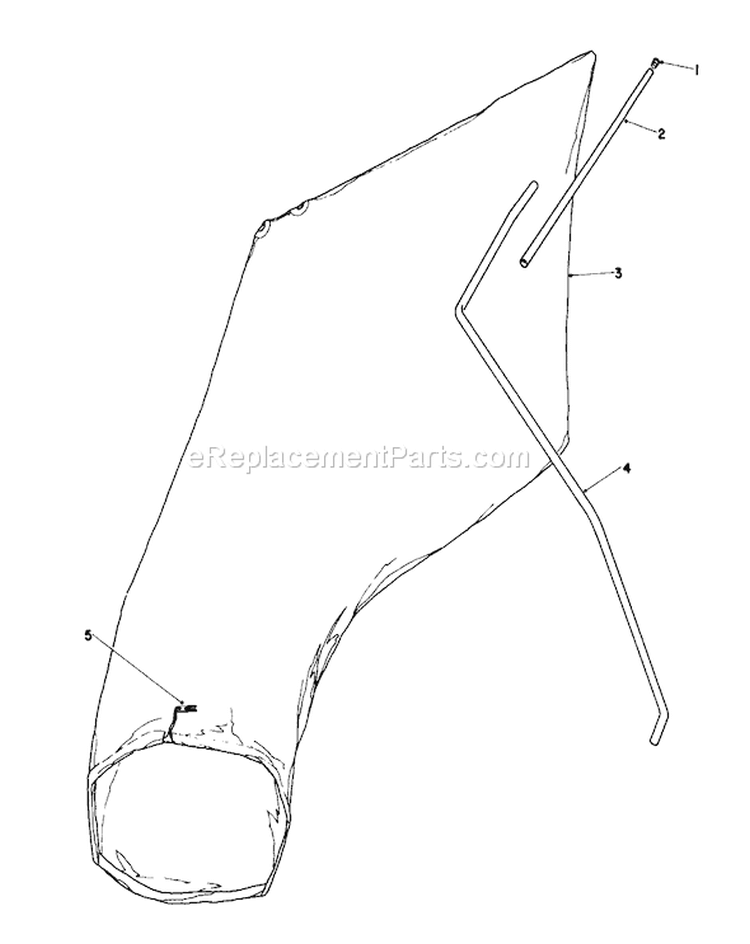 Giant Bagging Kit Diagram and Parts List for 16785 5000001-5999999 - 1985 Toro Lawn Mower