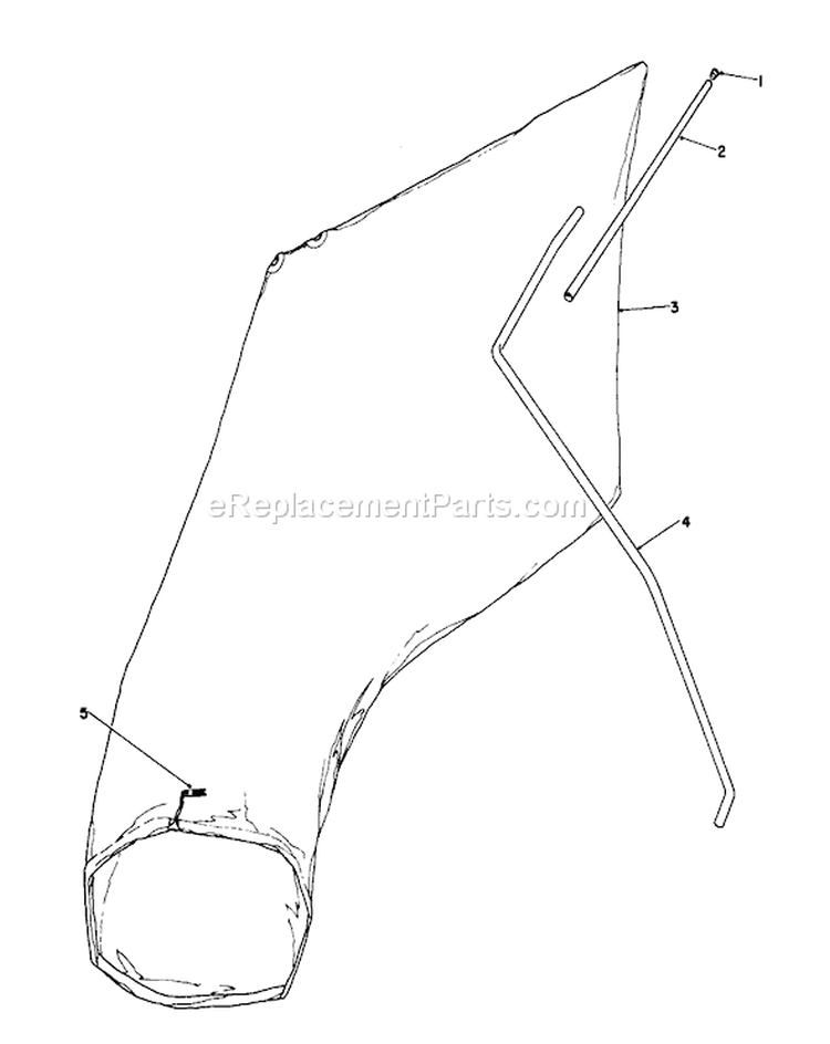 Giant Bagging Kit Diagram and Parts List for 16785 8000001-8007011 - 1988 Toro Lawn Mower