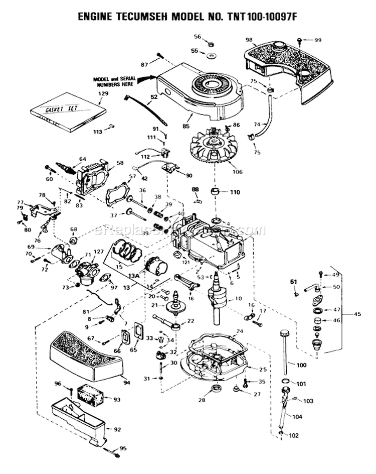 Page D Diagram and Parts List for 16793 8000001-8999999 - 1988 Toro Lawn Mower