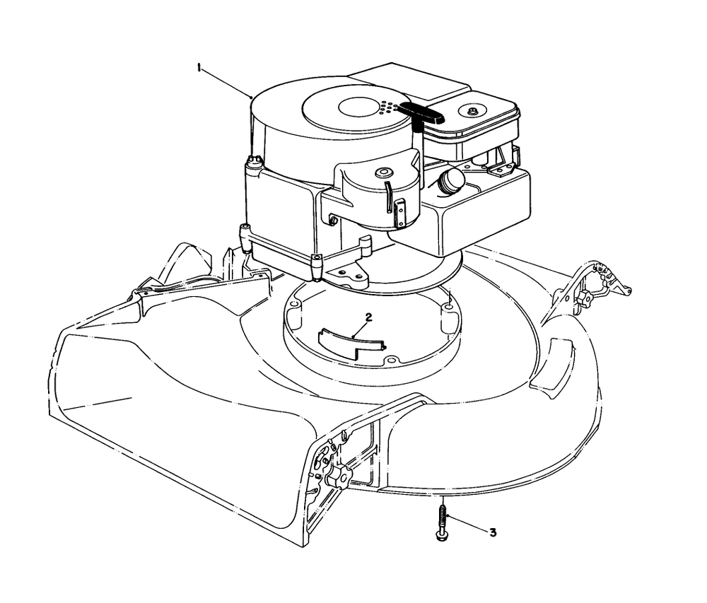 Engine Assembly Diagram and Parts List for 16325 3000001 - 3999999 Toro Lawn Mower