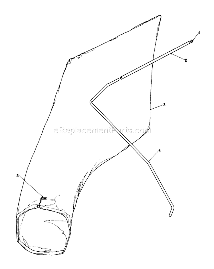 Giant Bag Diagram and Parts List for 16870 2000001-2999999 - 1982 Toro Lawn Mower