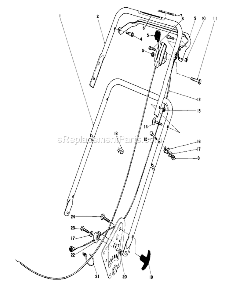 Page I Diagram and Parts List for 16880 1000001-1999999 - 1981 Toro Lawn Mower