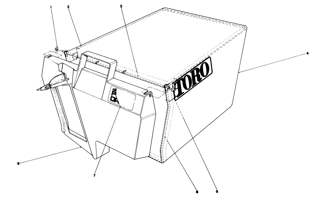Recycler Bagging Kit Model No. 59174 (Continued)(Optional) Diagram and Parts List for 20210 1000001 - 1999999 Toro Lawn Mower