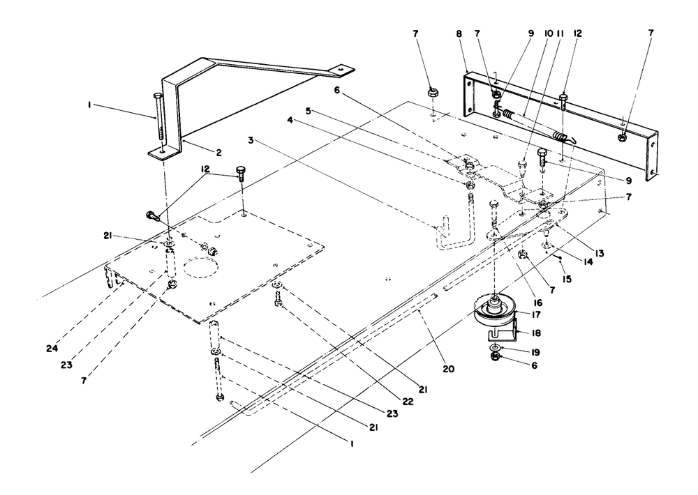 Traction Assembly Diagram and Parts List for 56155 7000001 - 7999999 Toro Lawn Tractor