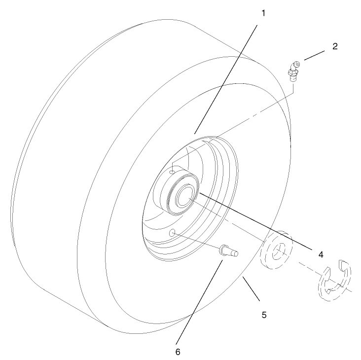 Wheel And Tire Asm Diagram and Parts List for 30182 990001 - 999999 Toro Lawn Tractor Accessories