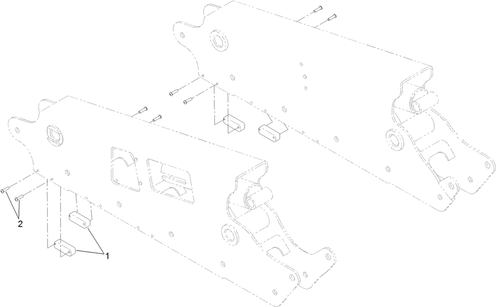 Wear Block Assembly No. 136-5835 Diagram and Parts List for 136-5835  Toro Lawn Tractor Accessories