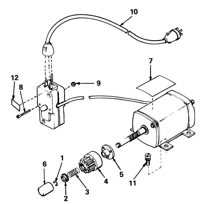 Starter Motor 110v Kit No. 37-4810 (Canada Only) Diagram and Parts List for 38080 1000001 - 1999999 Toro Snow Blower