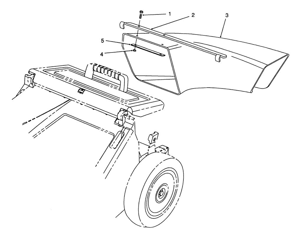 Side Dlscharge Chute Model No. 59112 (Optional) Diagram and Parts List for 26621B 2000001 - 2999999 Toro Lawn Mower