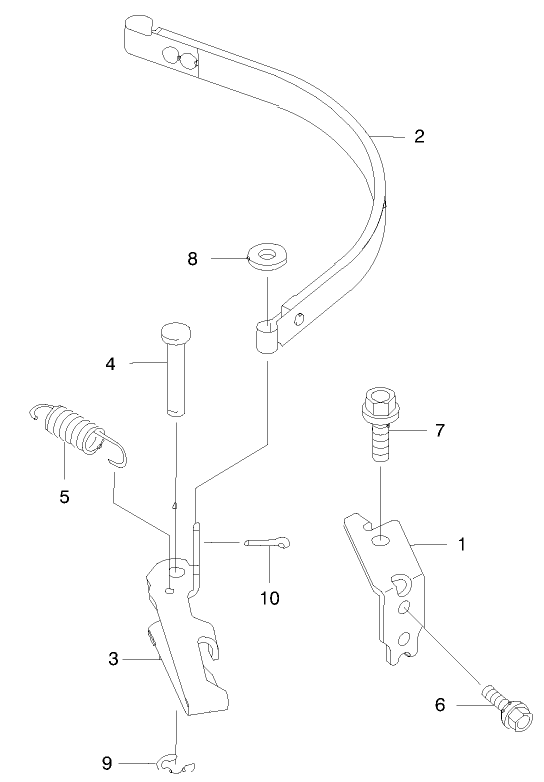 Brake/Cover Diagram and Parts List for 22170 9900001 - 9999999 Toro Lawn Mower