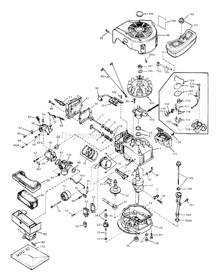 Page C Diagram and Parts List for 18017 0000001-0999999 - 1980 Toro Lawn Mower