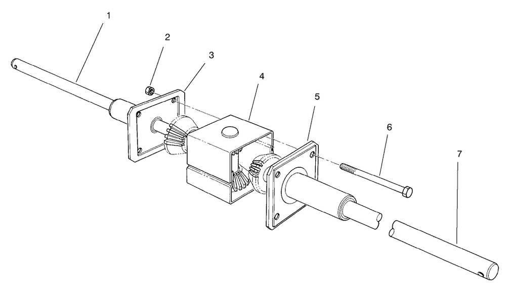 Differential Assembly Diagram and Parts List for 70060 79000001 - 79999999 Toro Lawn Tractor