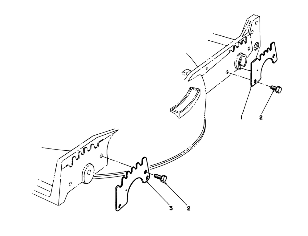 Wear Plate Kit No. 49-4080 (Optional) Diagram and Parts List for 20626C 6000001 - 6999999 Toro Lawn Mower