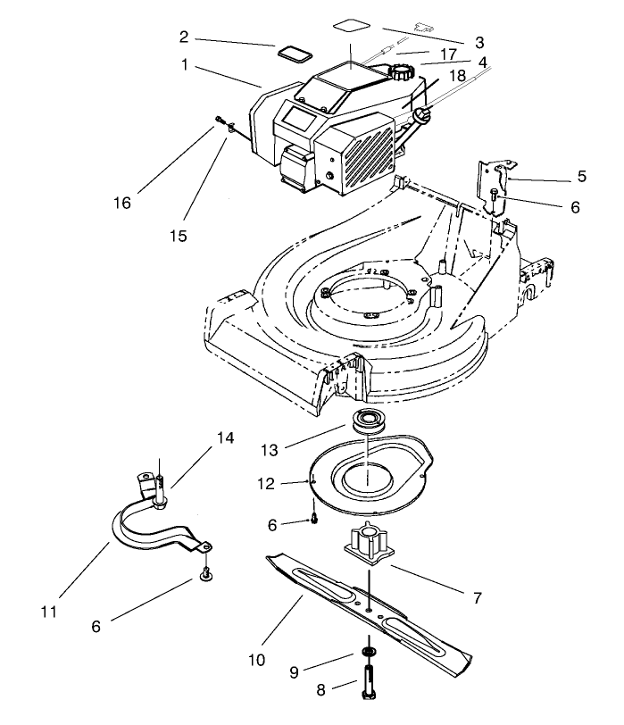 Engine Assembly Diagram and Parts List for 26636 7900001 - 7999999 Toro Lawn Mower