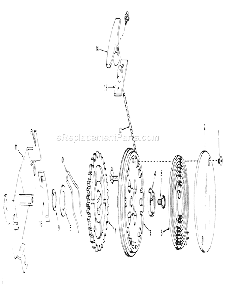 Rewind Starter No. 590450a Diagram and Parts List for 17501 9000001-9999999 - 1969 Toro Lawn Mower