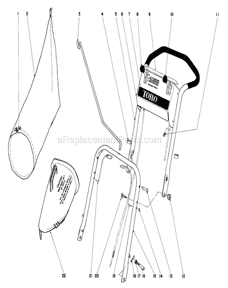 Page G Diagram and Parts List for 19273 3000001-3999999 - 1973 Toro Lawn Mower