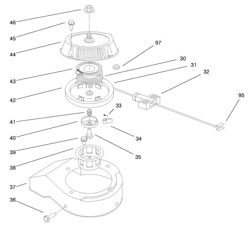 Engine Assembly (Continued) Model No. 47pt6-4 Diagram and Parts List for 38431 7900001 - 7999999 Toro Snow Blower