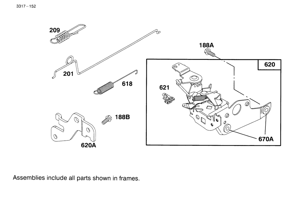 Engine Briggs & Stratton Model 127802-0640-01 Diagram and Parts List for 20443 5900001 - 5999999 Toro Lawn Mower