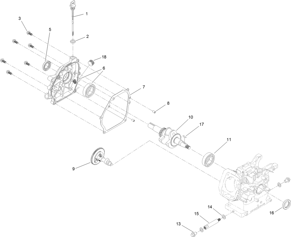 Crankcase Assembly Diagram and Parts List for 36002 409000000 - 412999999 Toro Snow Blower