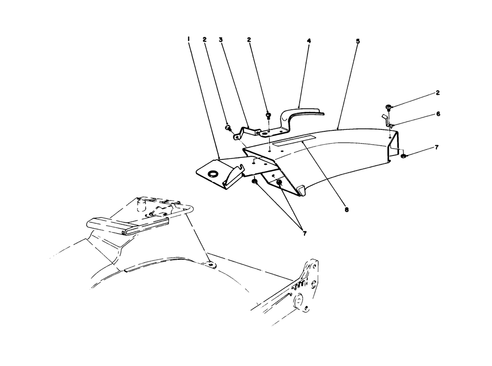 Side Discharge Chute Model No. 59108 (Optional) Diagram and Parts List for 20627C 6000001 - 6999999 Toro Lawn Mower