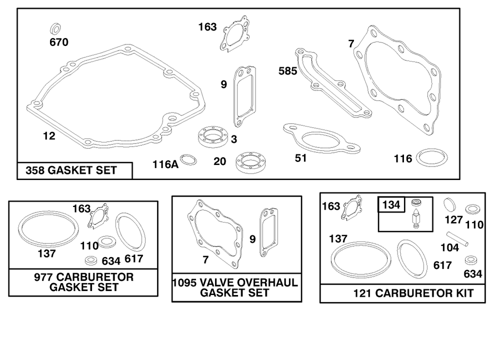 Engine Briggs & Stratton Model 12f802-1767-E1 Diagram and Parts List for 20809 8900001 - 8999999 Toro Lawn Mower
