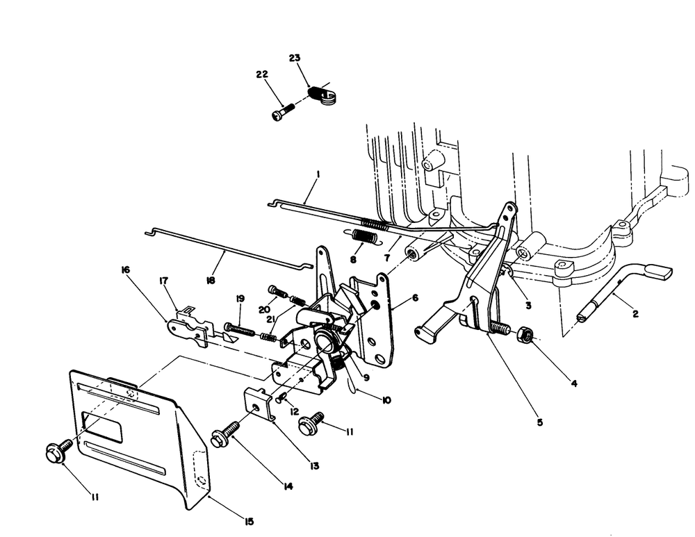 Governor Assembly (Model No. Vml0-5) Diagram and Parts List for 20926B 2000001 - 2999999 Toro Lawn Mower
