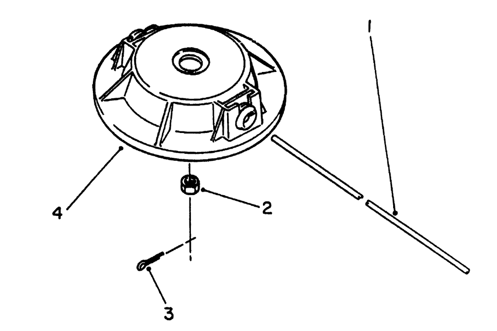 Non-Metallic Fixed Line Cutter Head (Optional) Diagram and Parts List for 51660 2000001 - 2999999 Toro Trimmer