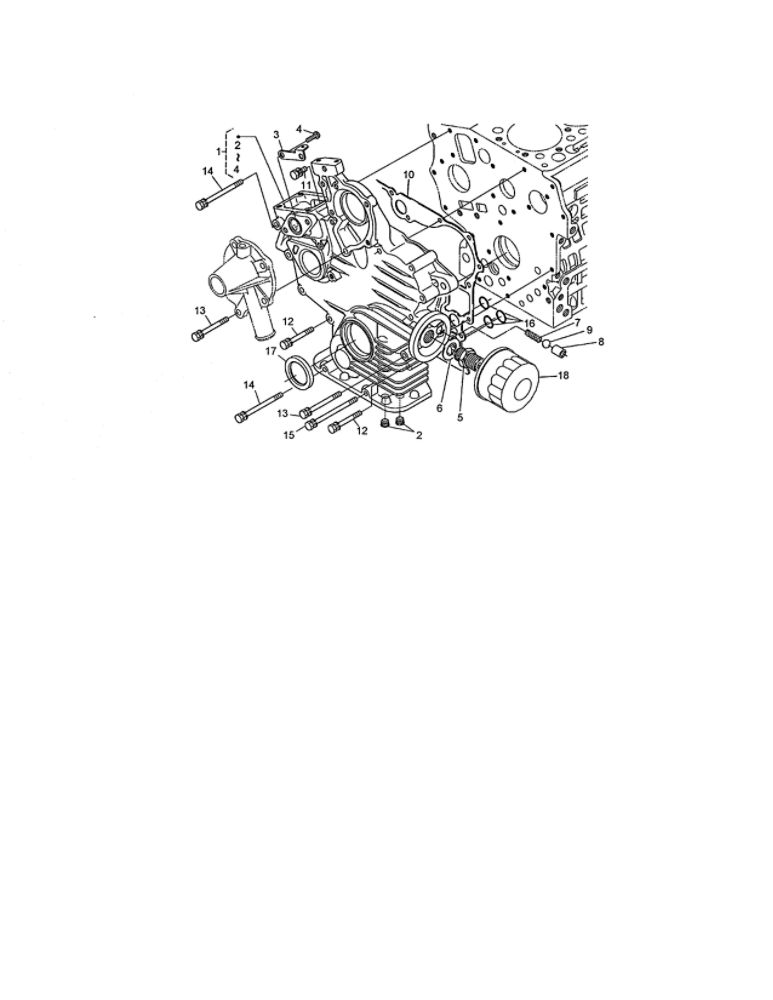 Gear Case/Oil Filter Cartridge Diagram and Parts List for 74264 260000001 AND UP Toro Lawn Mower