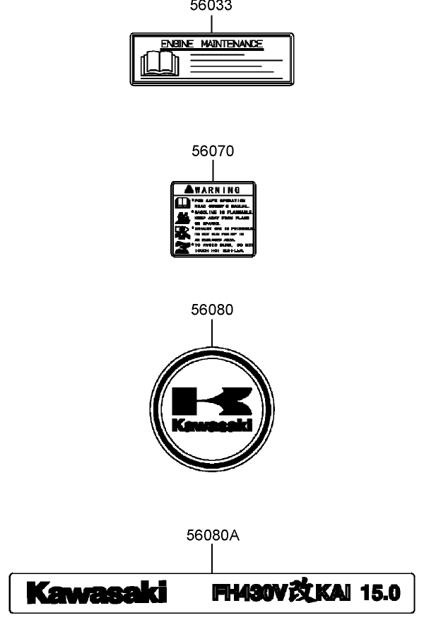 Label Assembly Diagram and Parts List for 39984 (280000001-280999999)(2008) Toro Lawn Mower