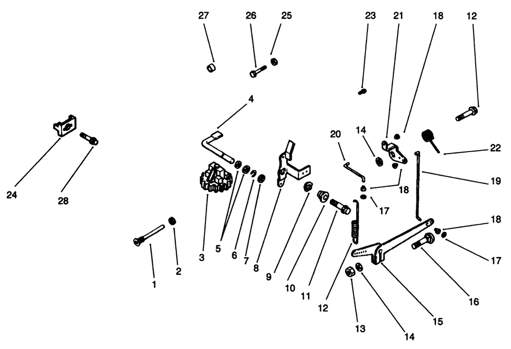 Governor-Kohler Engine Model No. Mv18s-Type 58543 Diagram and Parts List for 30190 10000001 - 19999999 Toro Lawn Tractor Accessories