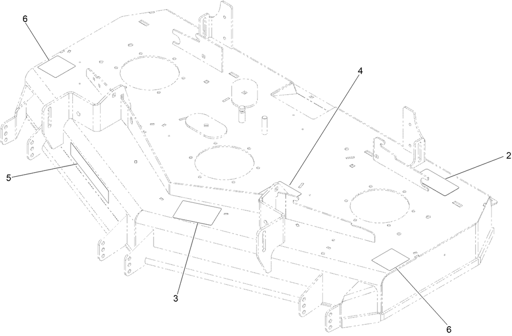 Deck Decal Assembly No. 134-4546 Diagram and Parts List for 74456TE 412000000 - 414400999 Toro Lawn Tractor