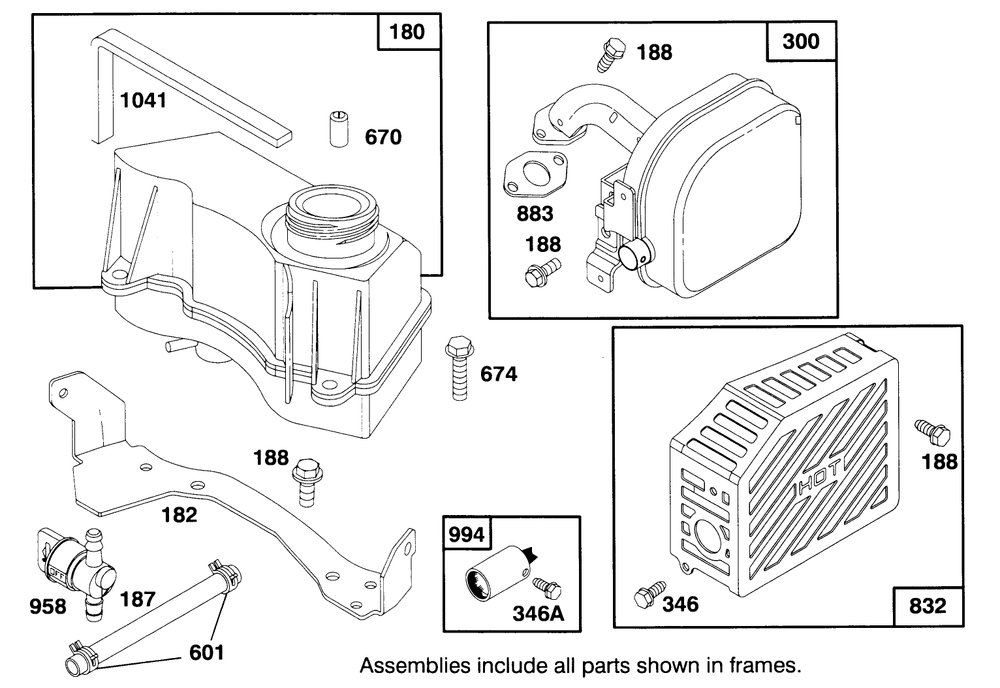 Engine Gts 150 Diagram and Parts List for 20764BC 49000001 - 49999999 Toro Lawn Mower