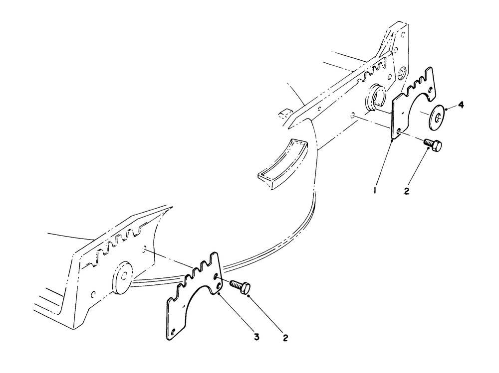 Wear Plate Kit No. 49-4080 (Optional) Diagram and Parts List for 20581C 8000001 - 8999999 Toro Lawn Mower