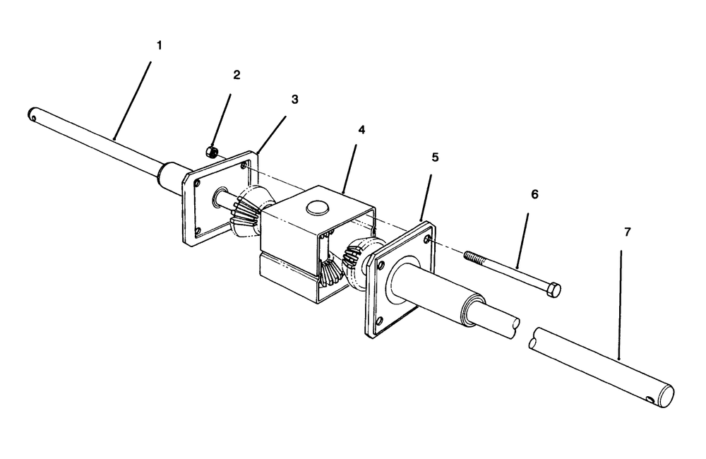 Differential Assembly Diagram and Parts List for 70040 7900001 - 7900578 Toro Lawn Tractor