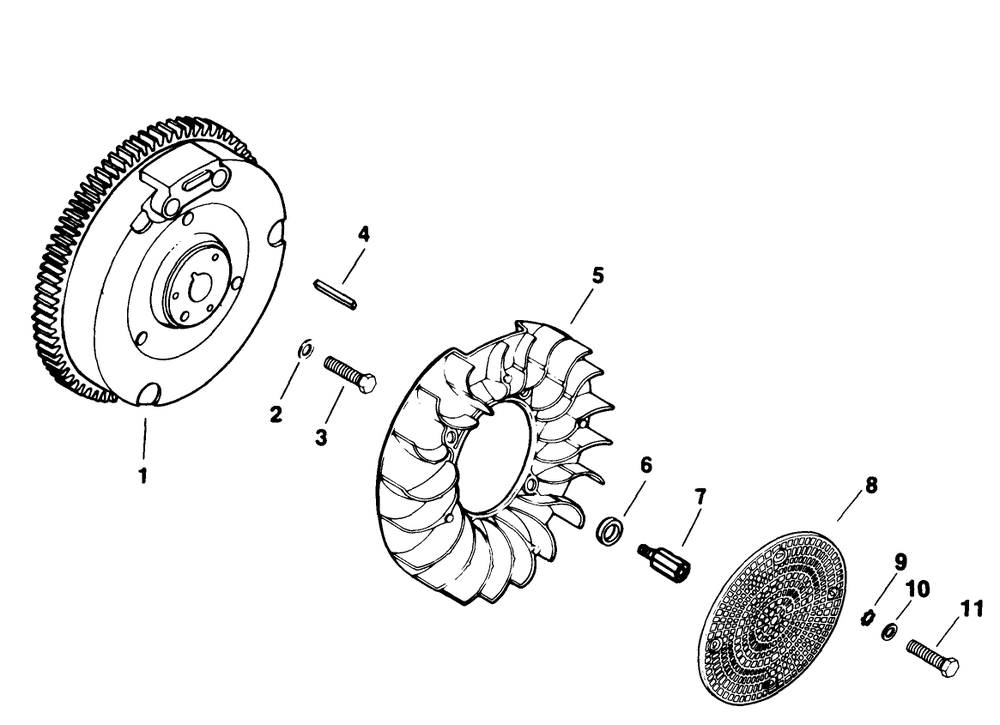 Flywheel-Engine Kohler Model No. M18qs-24657 (Continued) Diagram and Parts List for 30718 2000001 - 2999999 Toro Lawn Tractor