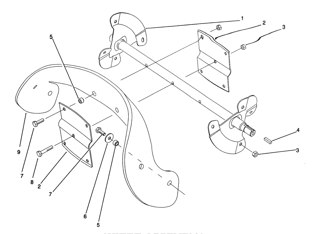 Rotor Assembly Diagram and Parts List for 38190 2000001 - 2999999 Toro Snow Blower