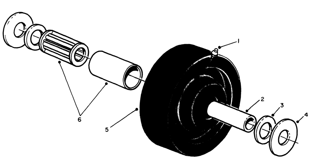 Castor Wheel Assembly No. 27-1050 (Optional) Diagram and Parts List for 30136 60798 - 69999 Toro Lawn Mower