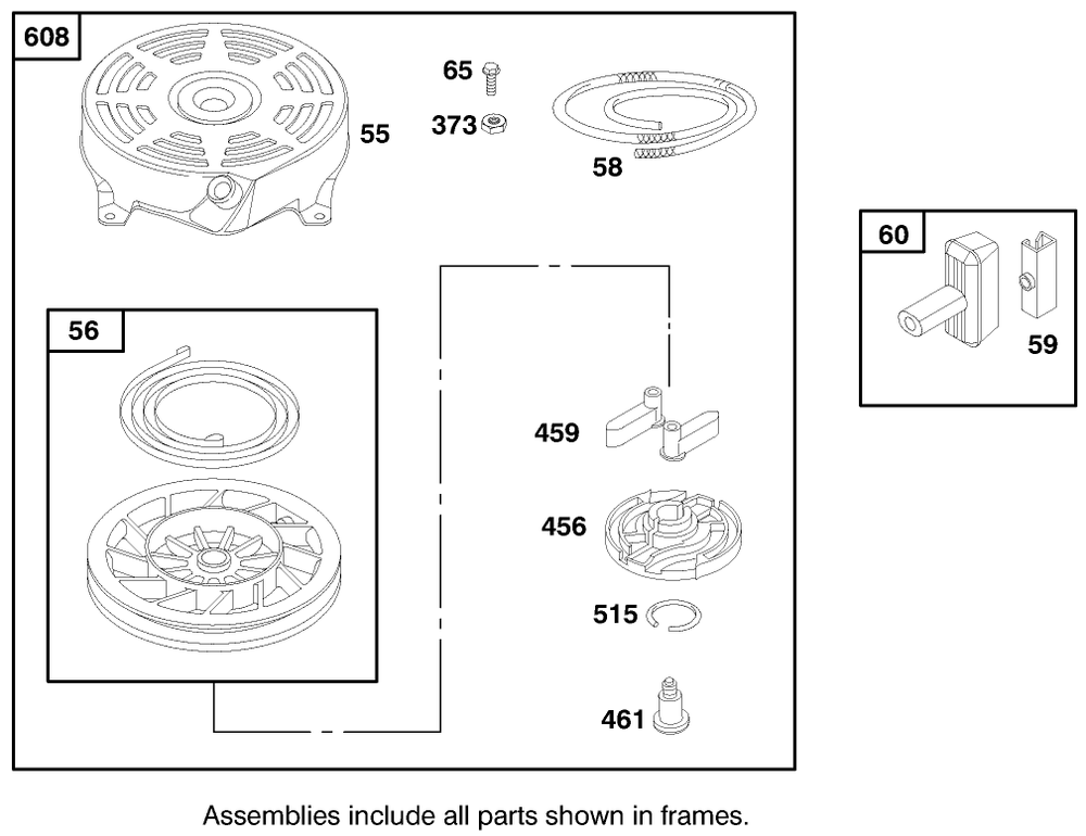Engine Briggs & Stratton Model 12h802-1758-E1 Diagram and Parts List for 20452 8900001 - 8999999 Toro Lawn Mower