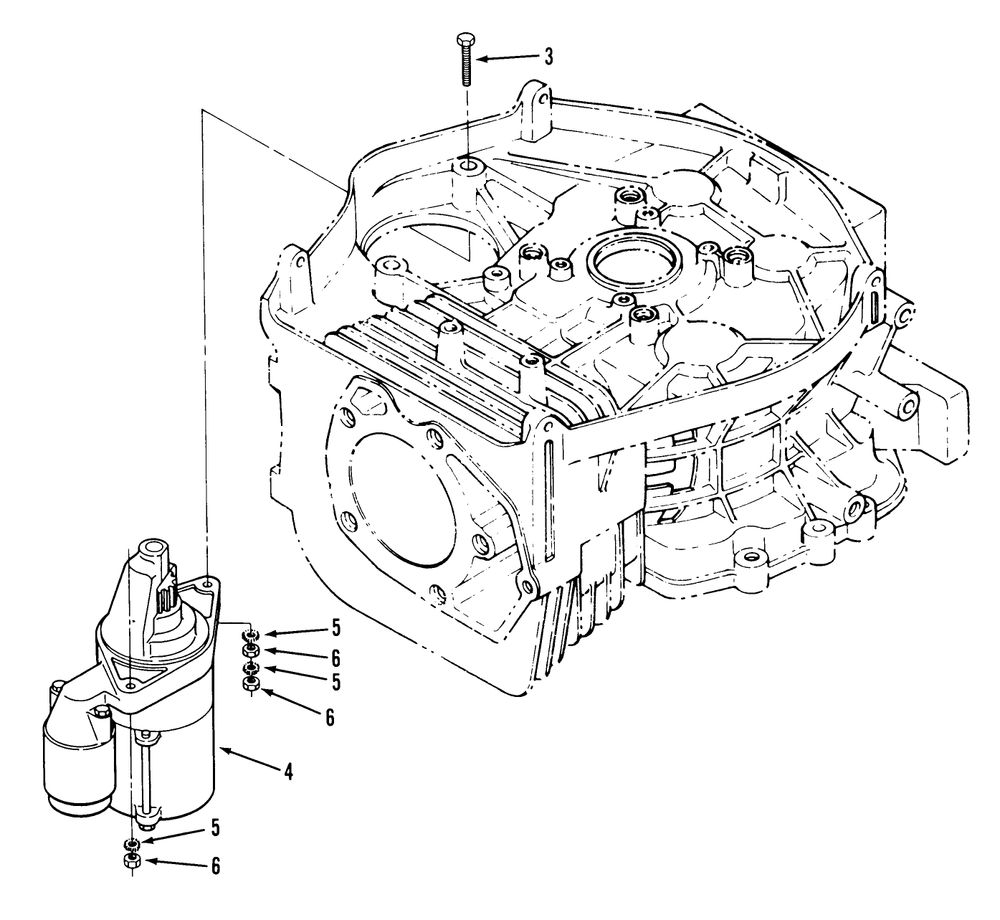 14hp Engine Starter Assembly Diagram and Parts List for 22-14OE01 1000001 - 1999999 Toro Lawn Tractor