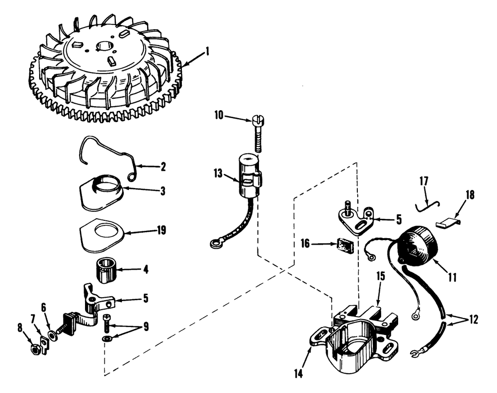 Magneto No. 610772 Diagram and Parts List for 21172 2000001 - 2999999 Toro Lawn Mower
