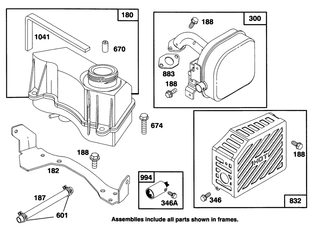 Engine Gts 150 Diagram and Parts List for 20764B 49000001 - 49999999 Toro Lawn Mower