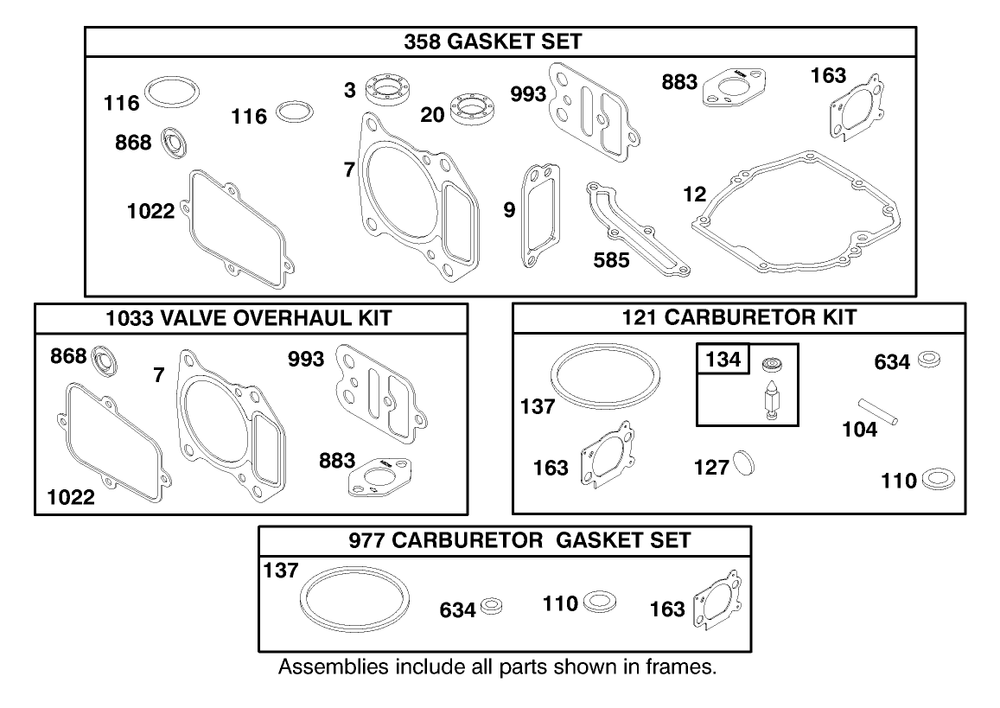 Engine Gts-200 Diagram and Parts List for 26638 8900001 - 8999999 Toro Lawn Mower